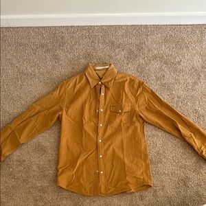 Criquet corduroy pearl snap button down shirt